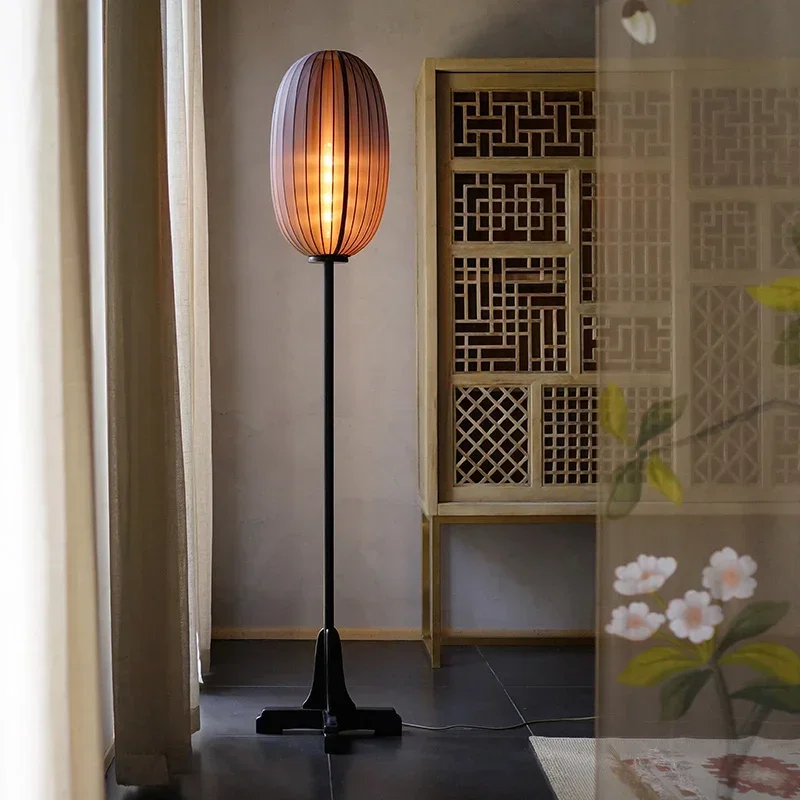 

Silent Style Zen Bedside Living Room Study Retro Floor Lamp Bedroom New Chinese Style