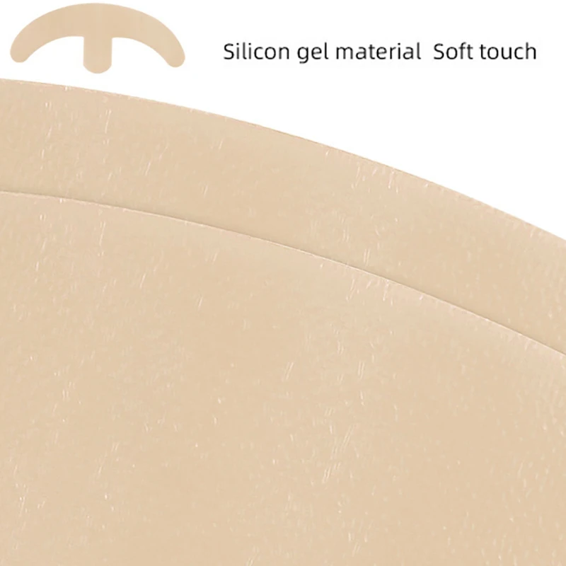 Многоразовые силиконовые гелевые невидимые наклейки круглая дуга грудь