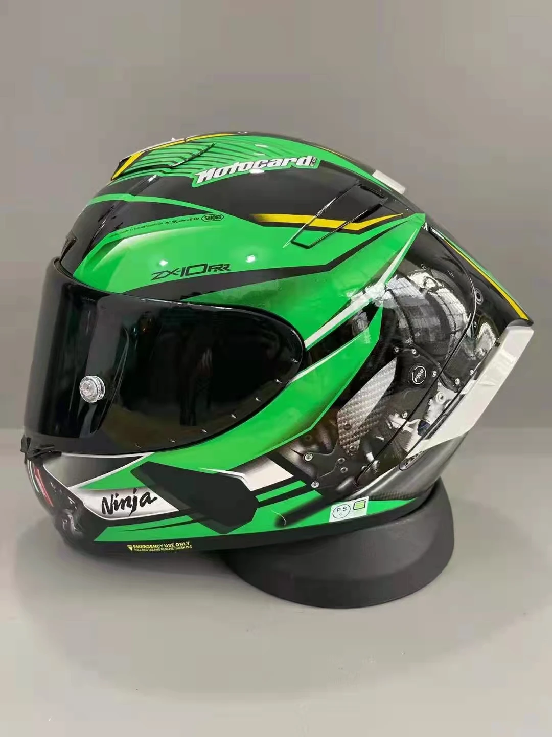 

New Sho X14 Zx-10rr Full Face Motorcycle Helmet Green Helmet Riding Motocross Racing Motobike Helmet H