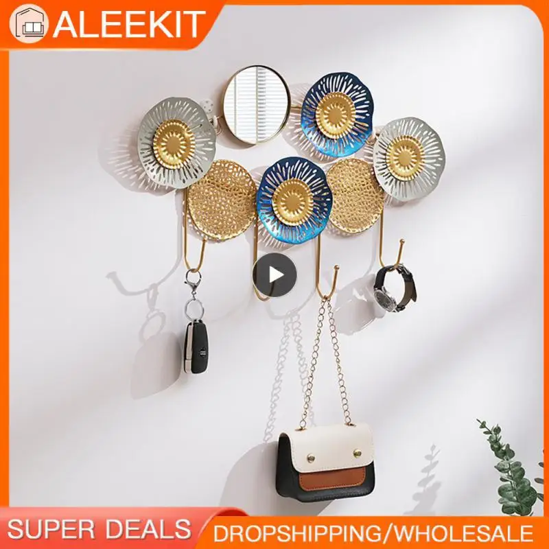 

Iron Art Hallway Home Decorative Room Rack Creative Luxury Hooks Space Saving Hanger Coat Hooks Home Organizar Key Holder