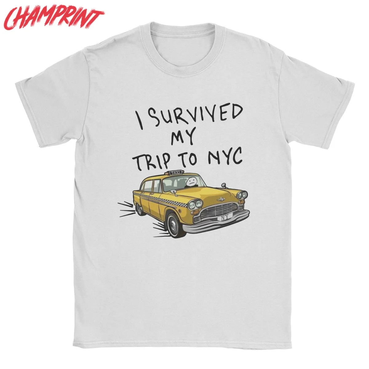 

Tom Holland Same Style Tees I Survived My Trip To NYC Men T Shirt Unique Tees Crew Neck T-Shirt Pure Cotton New Arrival Clothing