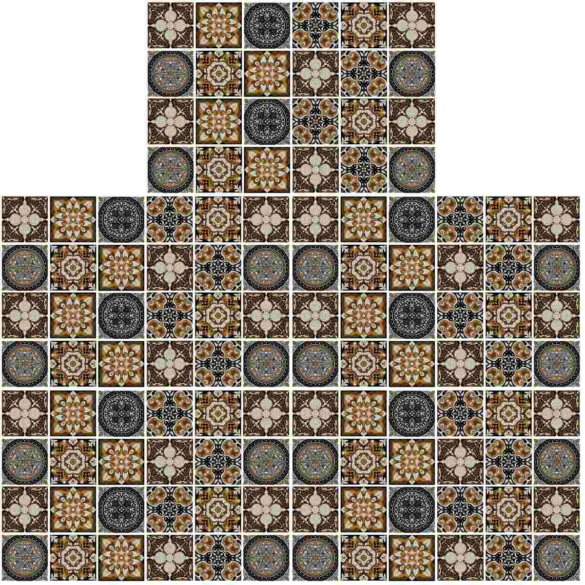 

5x Decorative Wall Backsplash Tile for Kitchen Peel And Stick PVC Tiles Decorative Sticker For Tile Wall Paste Decals