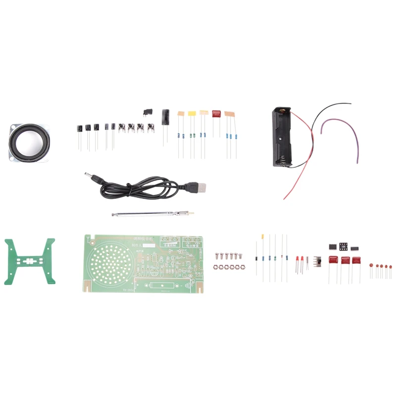

Комплект для сборки FM-радио RDA5807, FM-радиоприемник 87-108 МГц, частота модуляции TDA2822, комплект усилителя мощности
