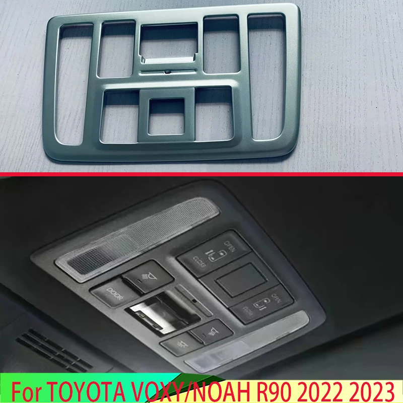 

For TOYOTA VOXY/NOAH R90 2022 2023 Car Accessories ABS Chrome Interior Lights Reading Trim Cover