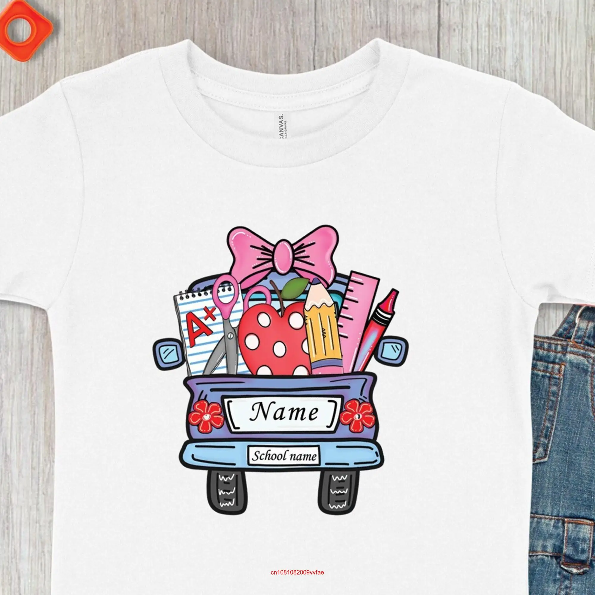 Индивидуальная футболка для учеников Школьный Грузовик оригинальная забавная