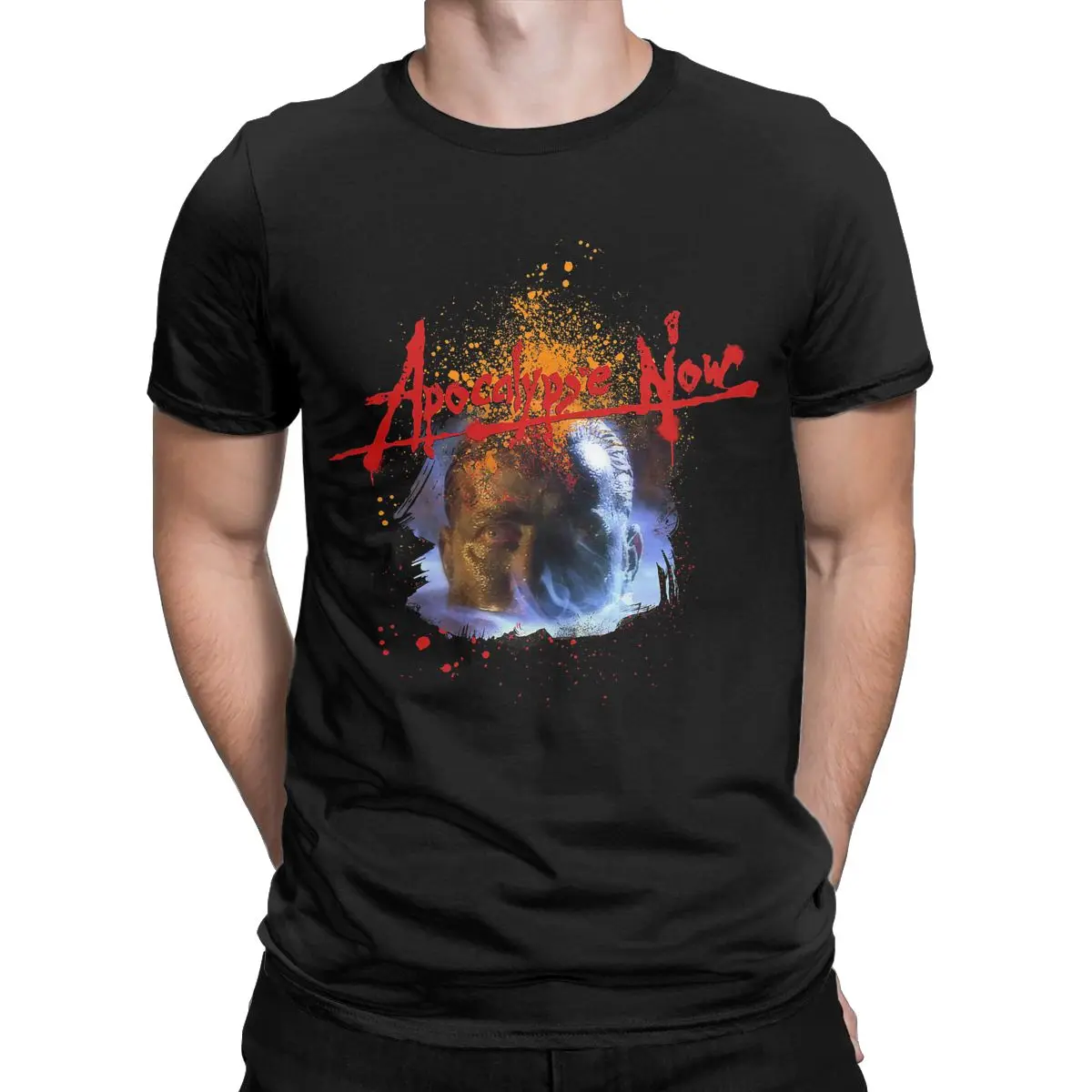 

Apocalypse Now Movie Poster Marlon Brando Vietnam War Creative T Shirt Crewneck T-Shirt 100% Cotton Graphic Printed Tops