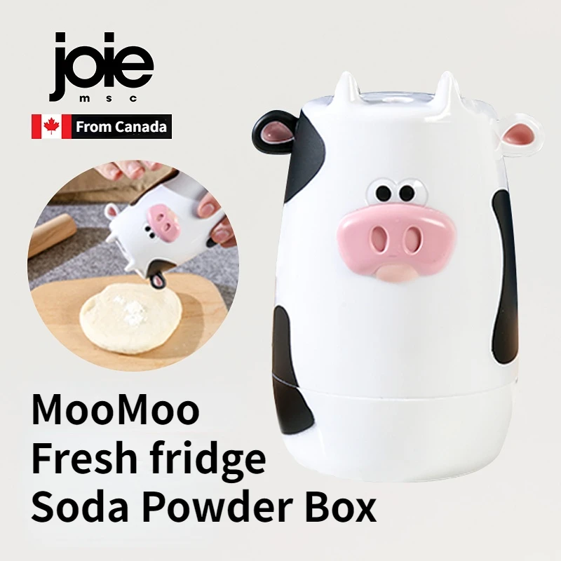 

joie MooMoo fresh fridge Baking Soda Powder Box Fresh-keeping Box Home Creative Small Baking Soda Kitchen Storage Jar with Lid