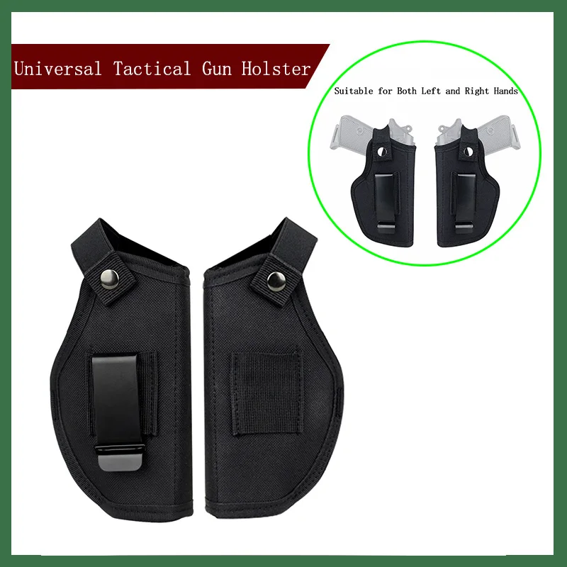 

Universal Tactical Gun Holster Pouches Concealed Holsters Belt Metal Clip Airsoft Gun Bag for All Size Handguns IWB OWB