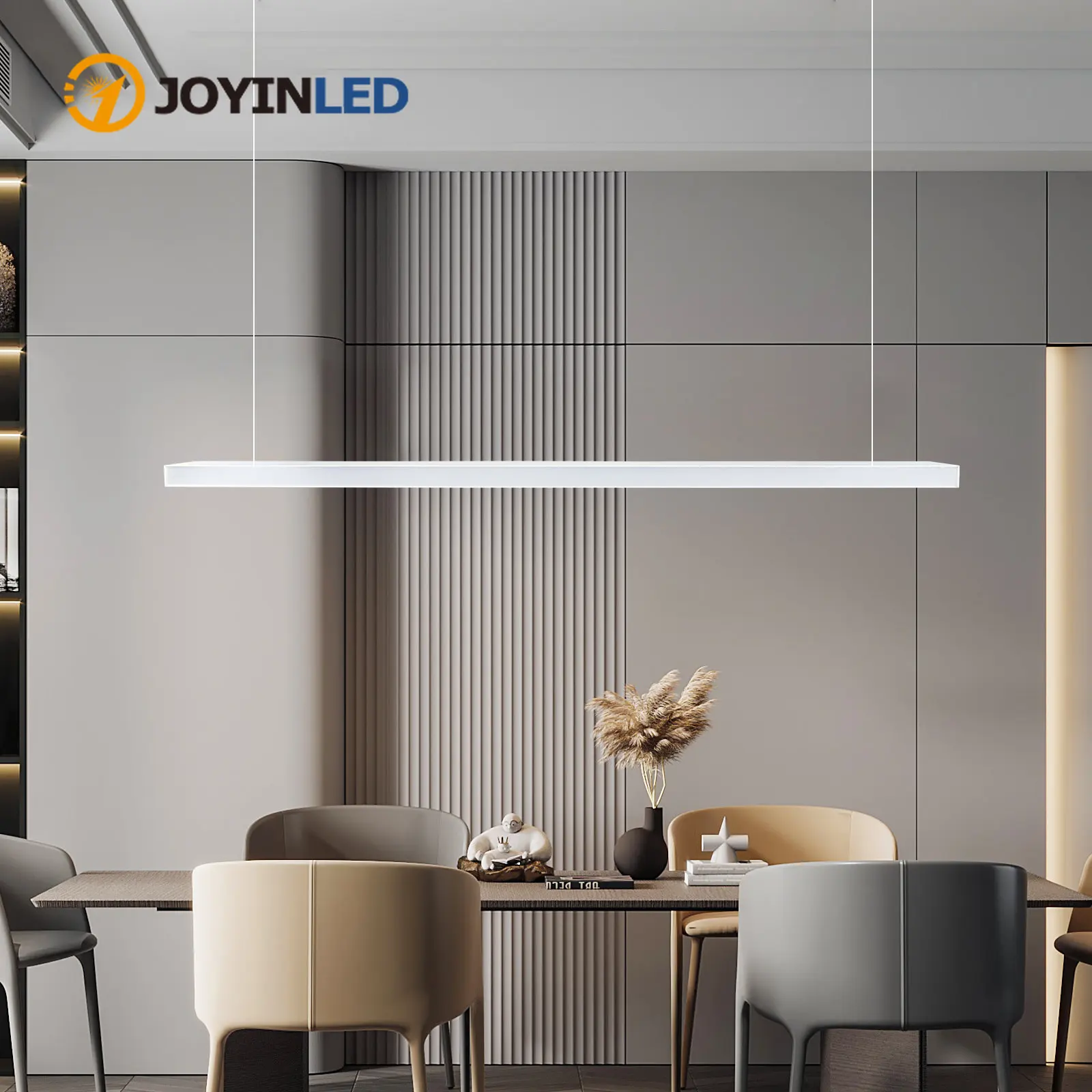 

Dining Room Pendent Lamp Dine Room Light Luxury Long Linear Office Bar Table Nordic Lamps LED Chandelier for Restaurant Lighting