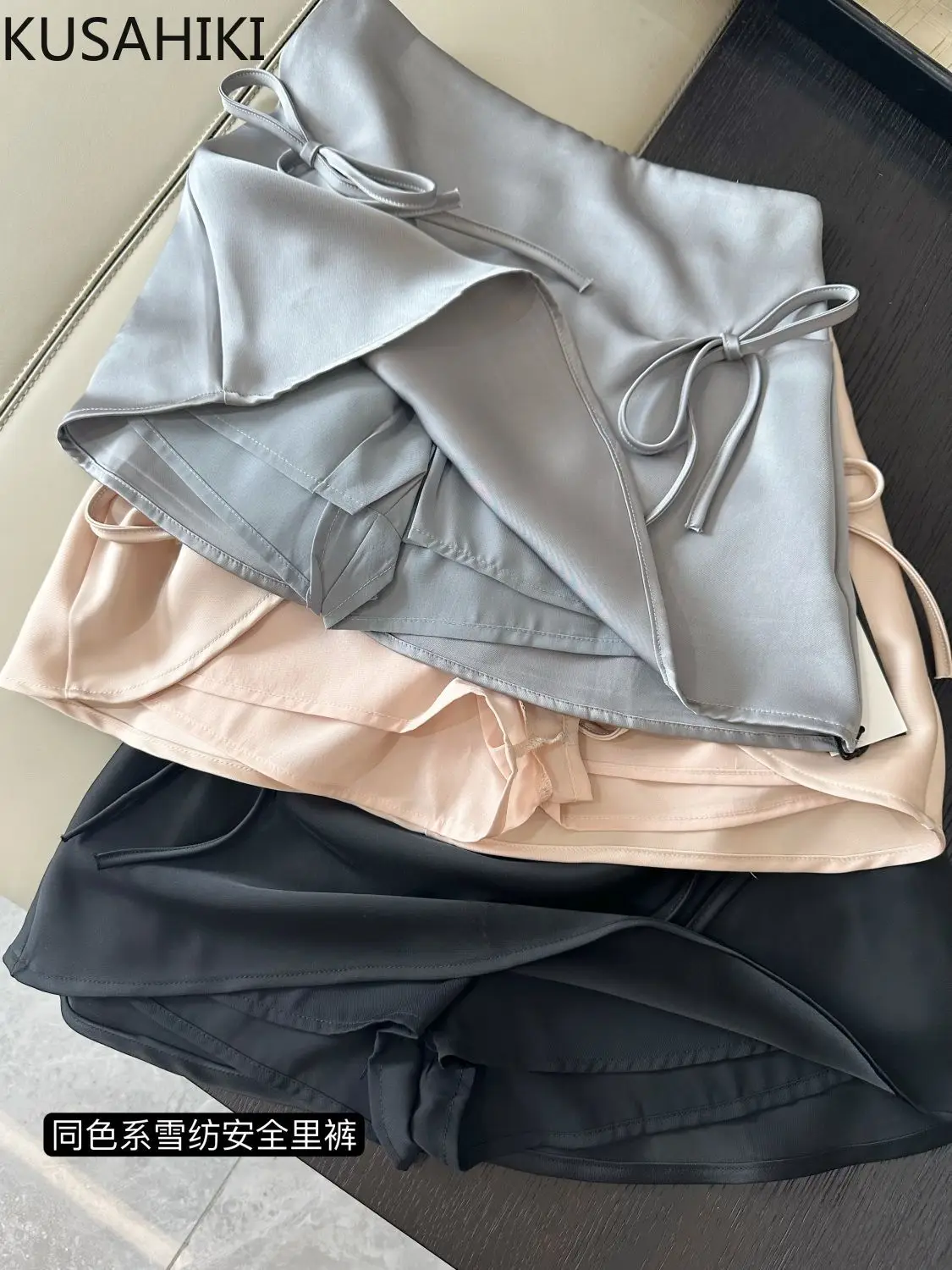 Женская юбка с бантом облегающая трапециевидная мини-юбка