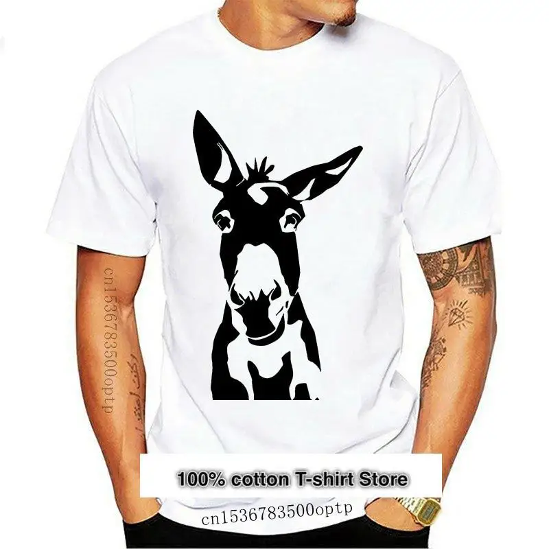 

Camiseta de manga corta Banksy para hombre, camisa clásica de moda de alta calidad en blanco y negro, Donkey, nueva