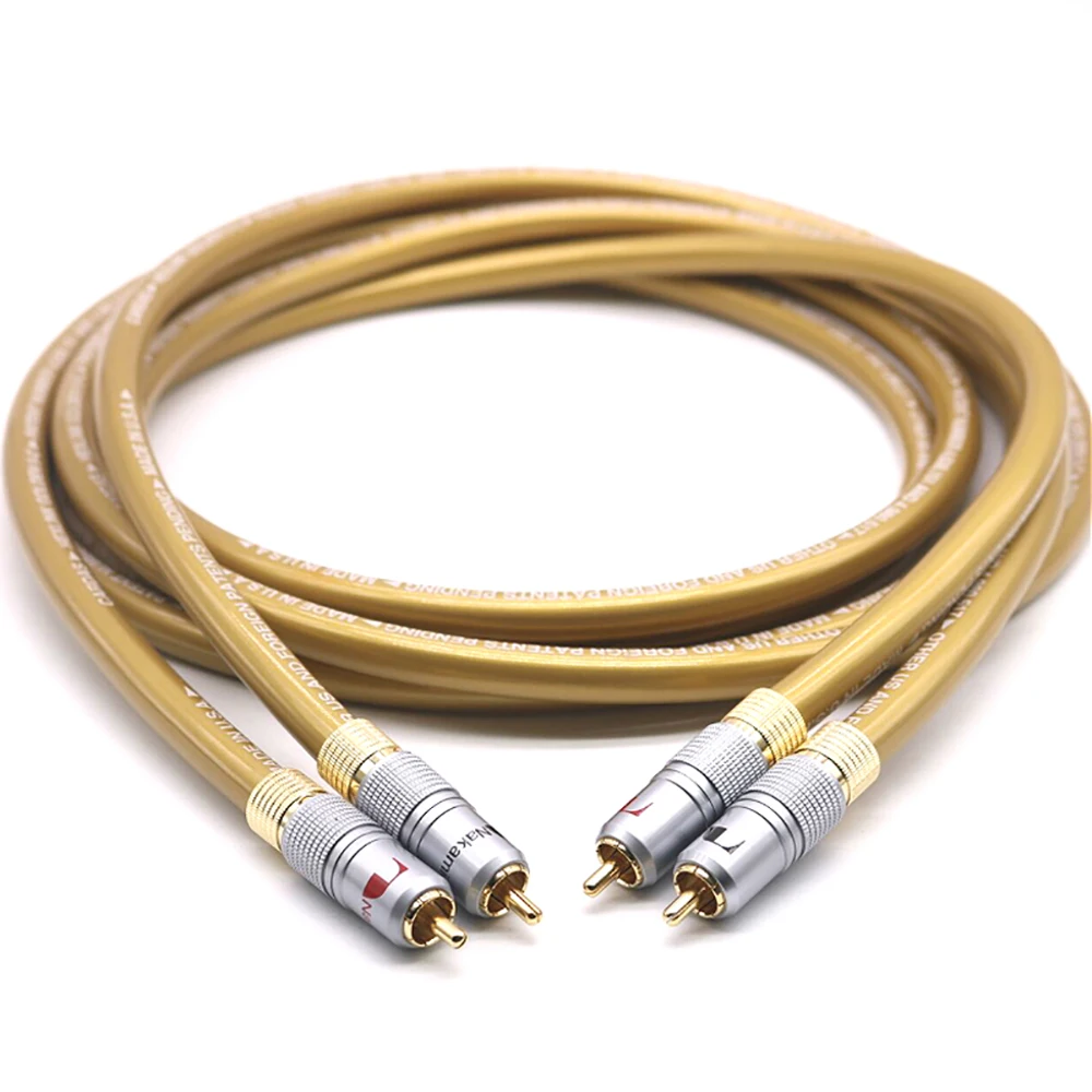 Аудиокабели Hi-Fi HEXLINK GOLDEN 5C усилитель аудиокабеля для CD DVD-плеера динамика кабель RCA