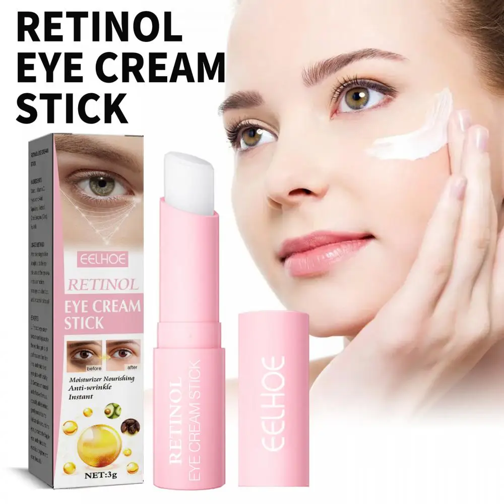 

Retinol Eye Cream Remove Dark Circles Anti Puffiness Eye Bags Fade Fine Lines Brighten Moisturizing Firming Eye Cream Balm Stick