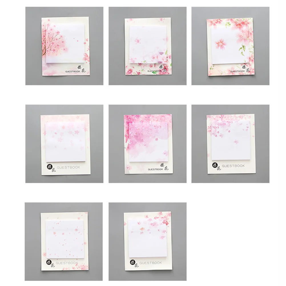 

12PCS Practical Notepads Stickers Scratch Pads for School Office
