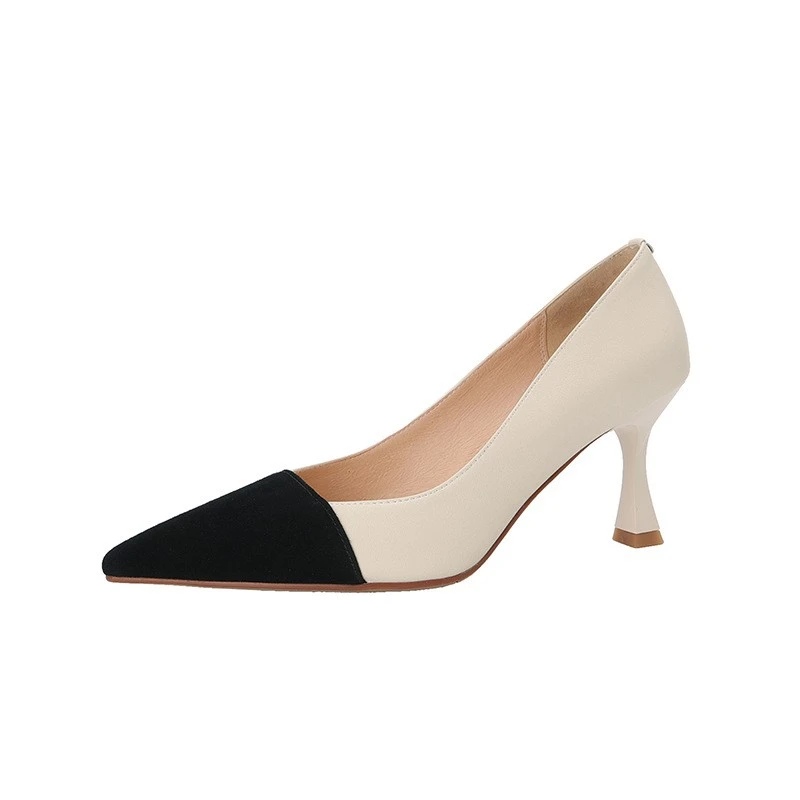

Sexy Ladies High Heels Women Stiletto Mixed Colors Matching Pointed Toe Shoes For Wedding Women Office Lady