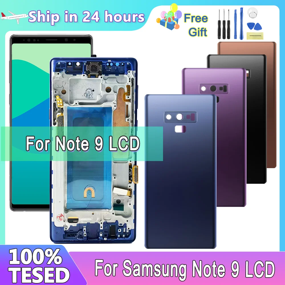 Фото TFT для Samsung Galaxy Note 9 N960F N960F/DS N960U ЖК-дисплей цифровой сенсорный экран с рамкой для Samsung Note 9 ЖК-дисплей в сборе №1
