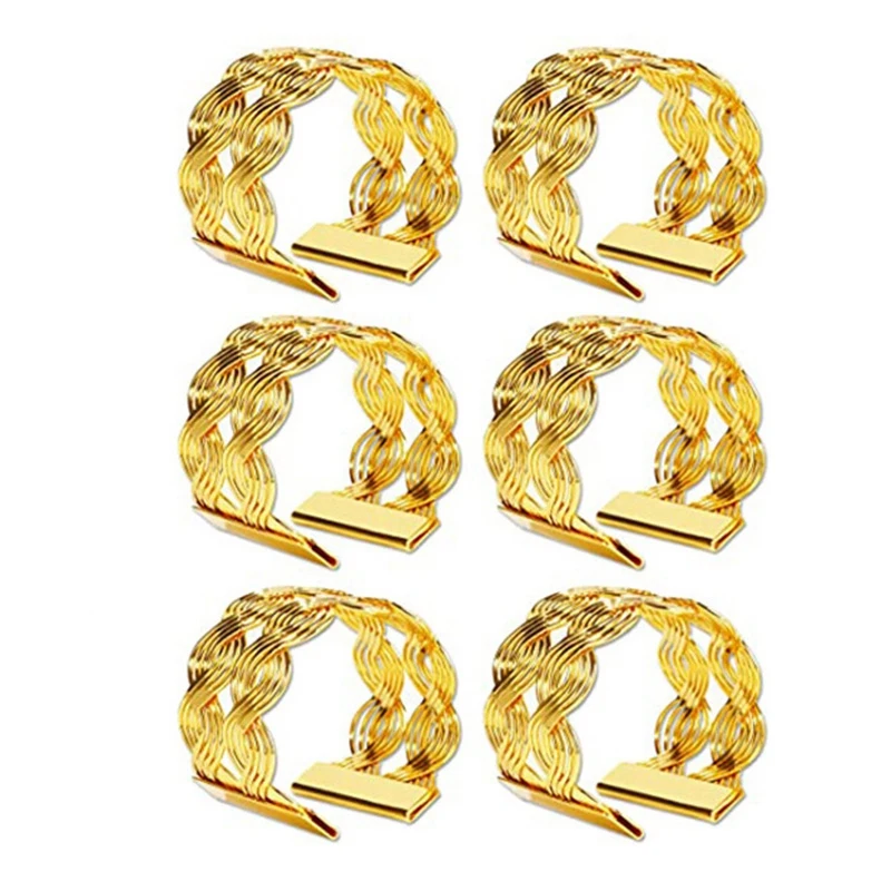 

6 шт., круглые держатели для салфеток