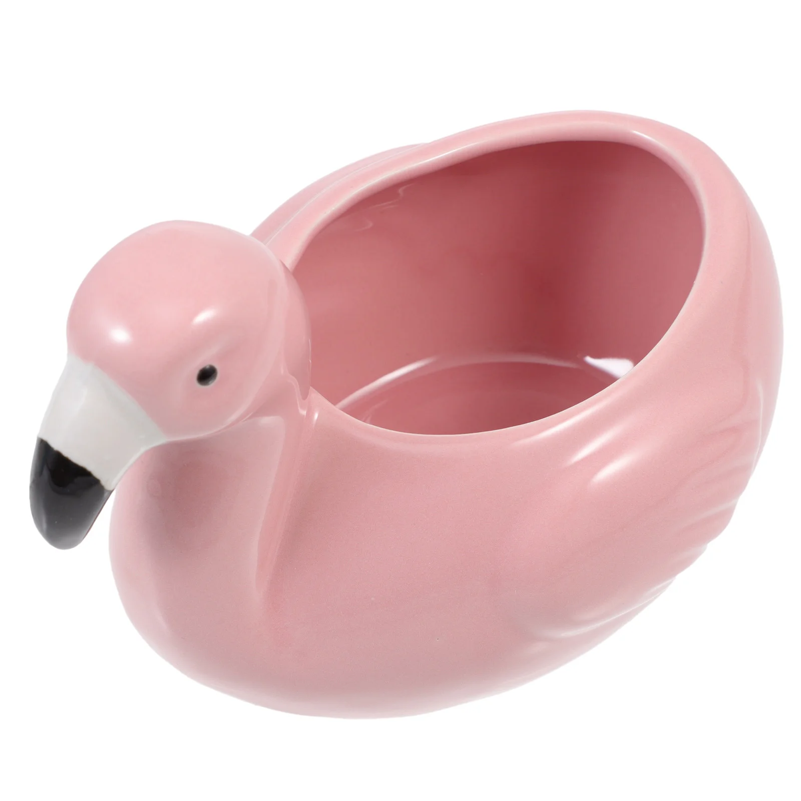 

1Pc Creative Cocktail Mug Ceramic Cup Flamingo Shape Party Festival (Pink)