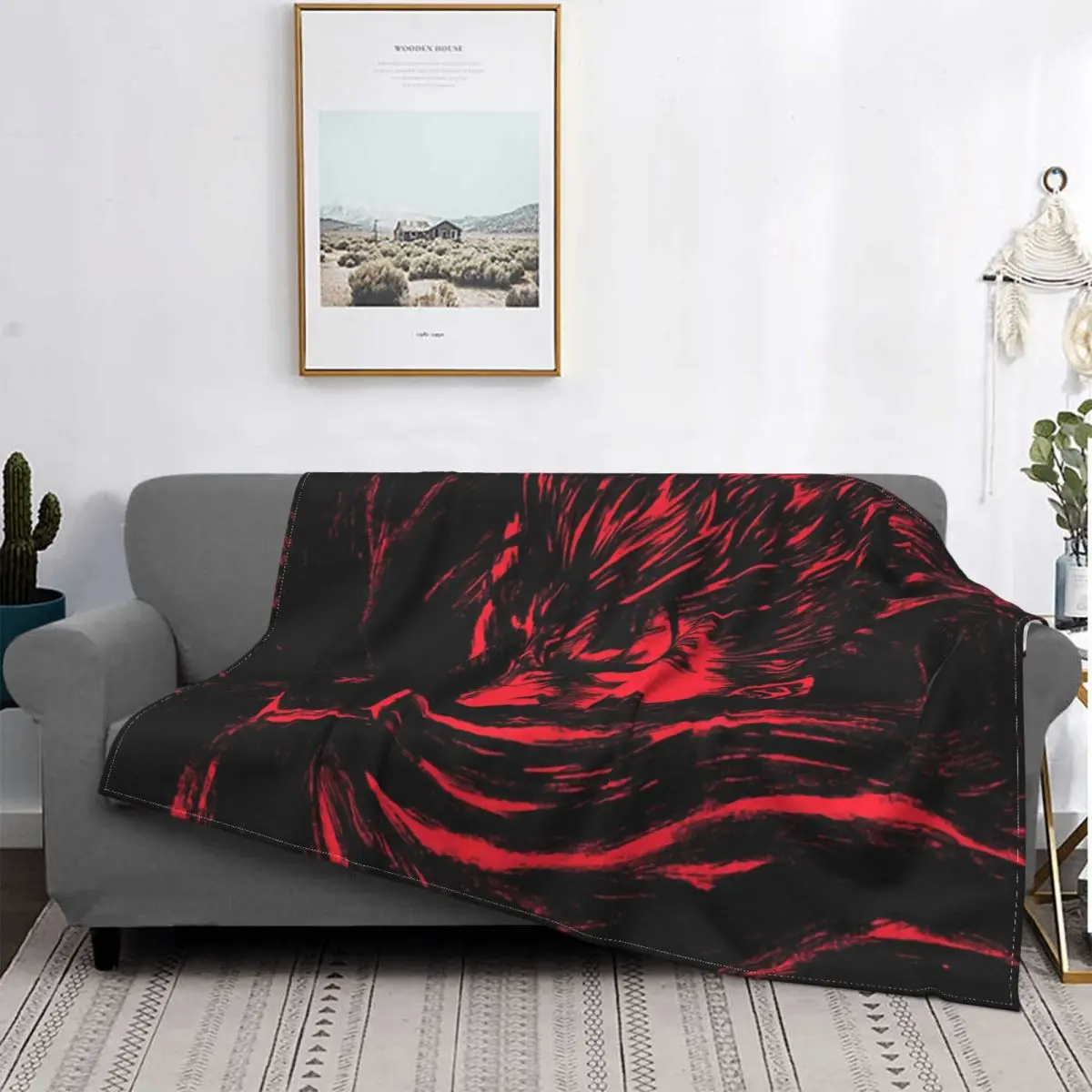 

Berserk Millepensee Guts Comic Blanket Fleece Flannel Cute Lightweight Ultra-Soft Rage Black Swordsman Blankets For bed