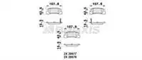 

Задняя Тормозная колодка AB0373 для CAMRY 8699 LEXUS RX caldine CELICA.
