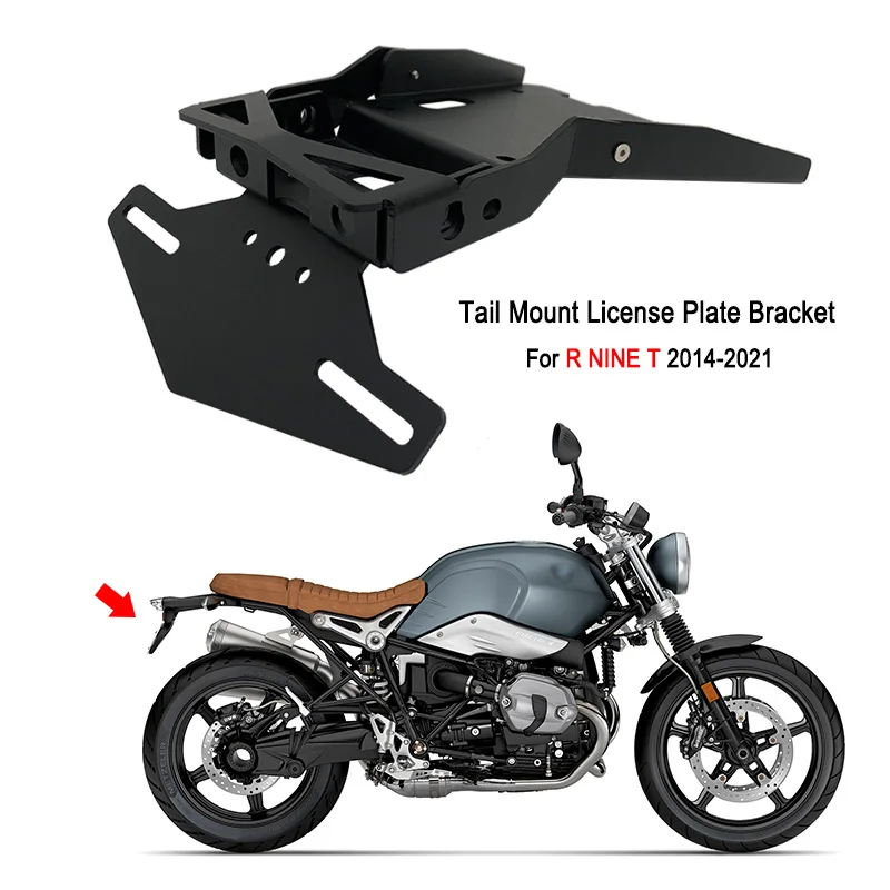 

Для BMW R NINET RNINE T R9T гоночная шина urban R9T 2014-2021 2018 2019 кронштейн для номерного знака мотоцикла