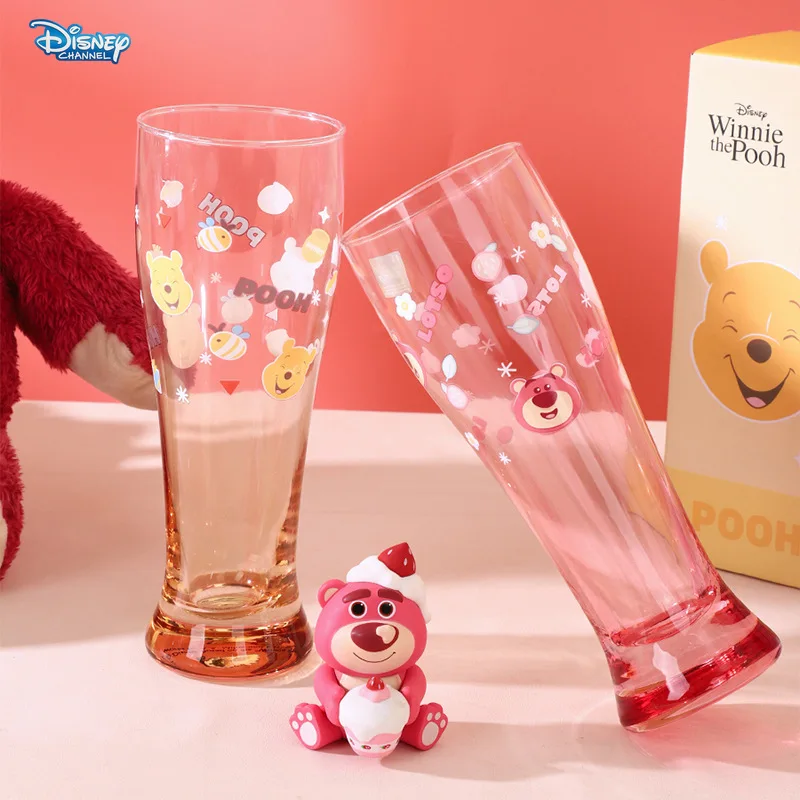 łkową niedźwiedź Disney upscale kubek na wodę do salonu zestaw domu urocza kreskówka Kubuś Puchatek szklany zimną kubki napoje