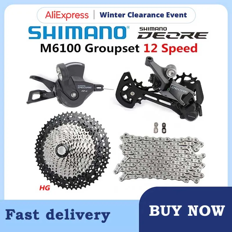 Переключатель передач SHIMANO DEORE M6100 1x1 2-скоростной скоростной переключатель для
