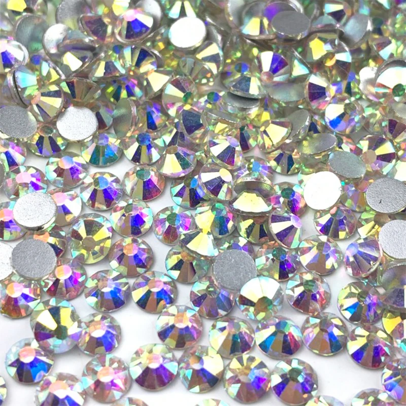 14400 шт. в посылка вке оптовая продажа прозрачные стразы с плоской задней стороной