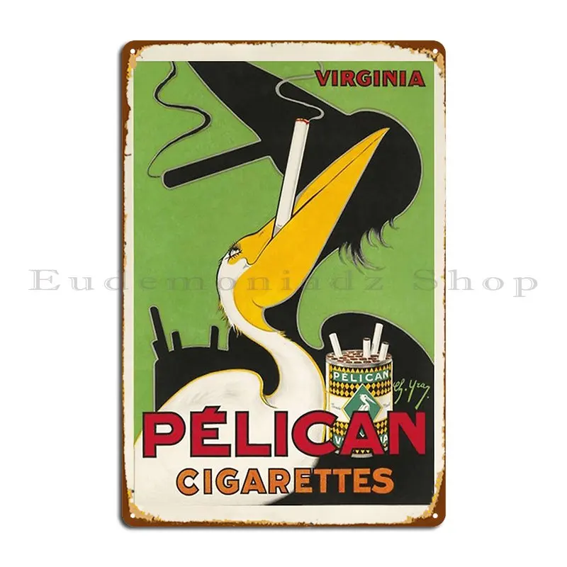 Металлический знак Pelican для сигарет создание индивидуального кинотеатра