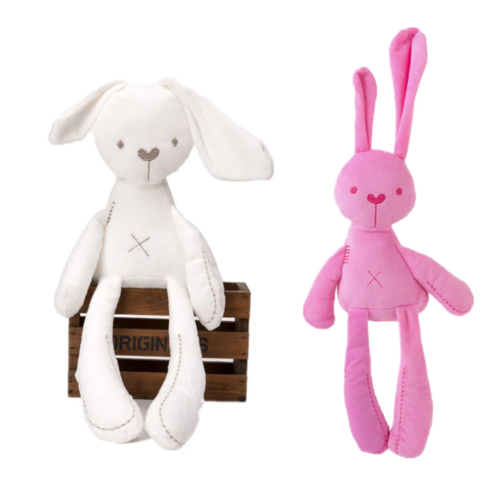 

40CM Rabbit Toy Baby Children Animal Hanging Ring Cute Rabbit Sleeping Bear Pillow Baby Soothing Kawaii Doll Plush Toy