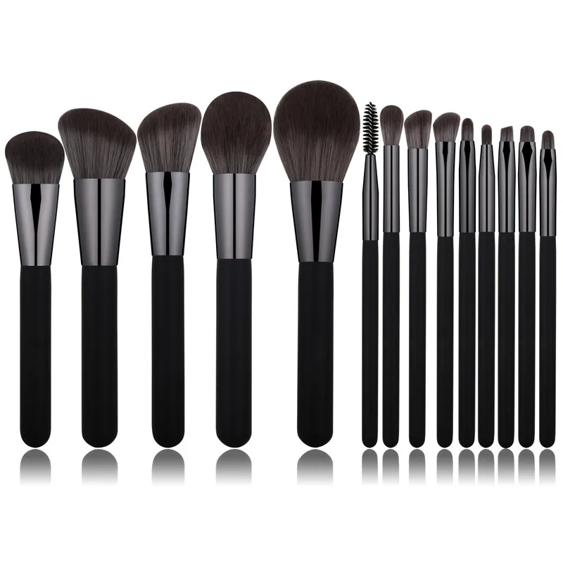 

14Pcs Makeup Brush Set Premium Synthetic Powder Foundation Contour Blush Concealer Eyeshadow Blending Liner Make Up Brush Kit