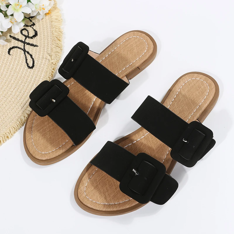 

2022 Women's Summer Slippers Trends Ballet Flats Casual Slides Home Apartments Beach Floors Indoor Dormilocos Medical Hoof White
