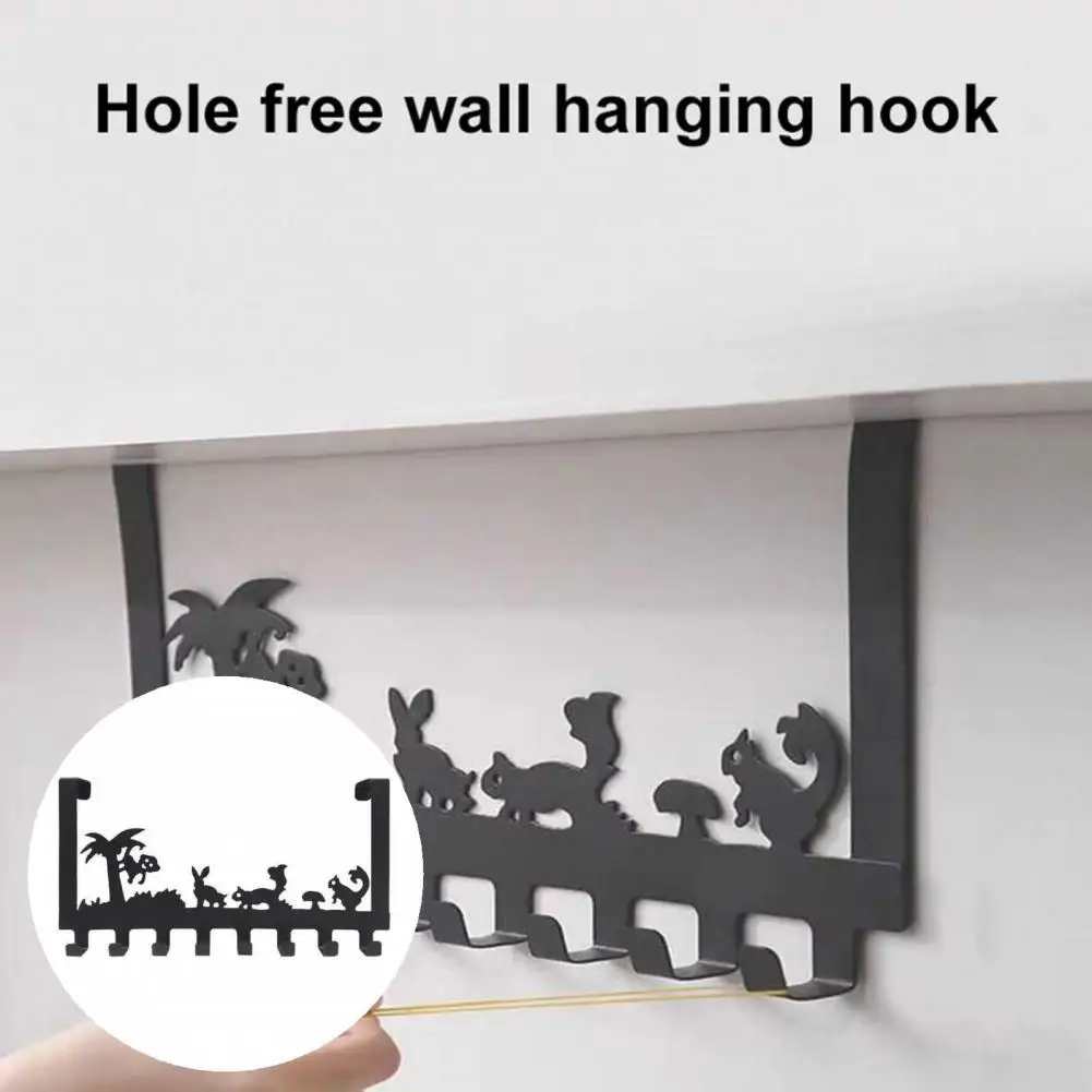 

Poweful Load-bearing Metal Utility 8 Hooks Door Hook for Living Room