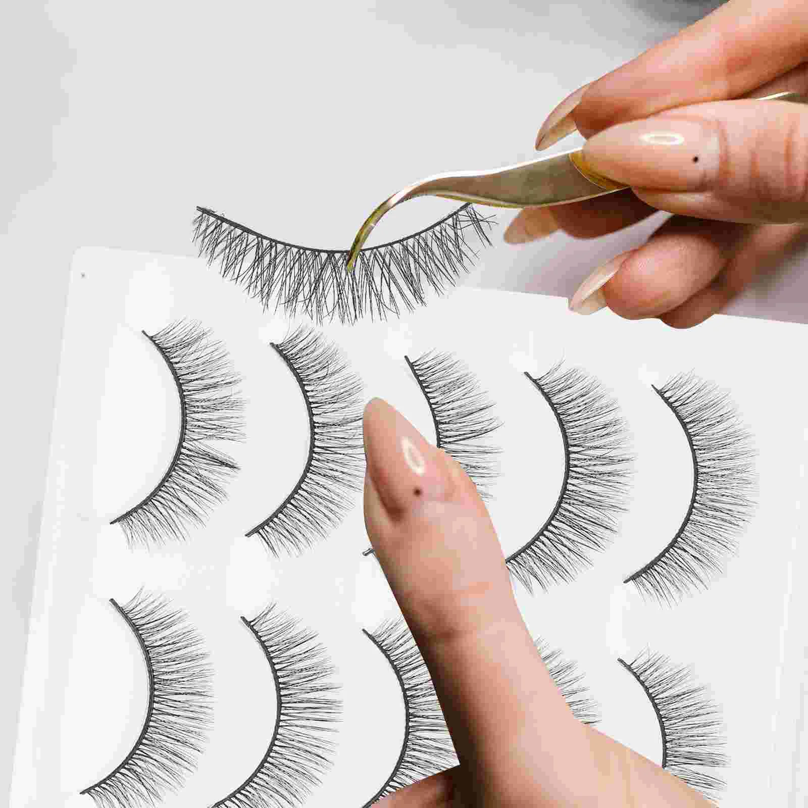 5-парная тушь для ресниц Pestañas Postizas Naturales Con с короткими накладными ресницами Miss