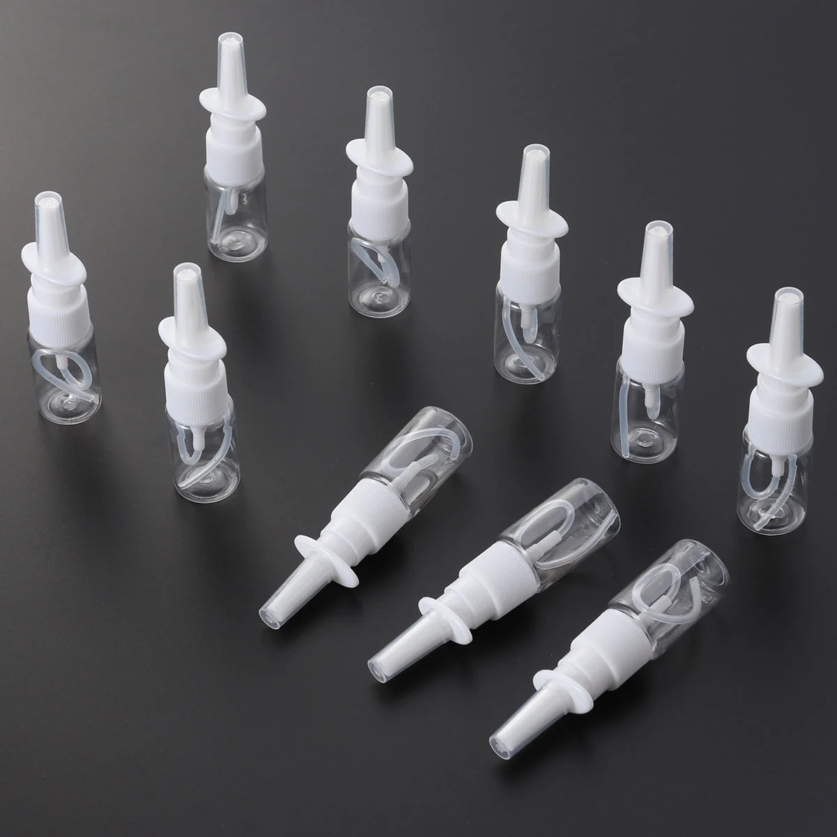 

Nasal Bottle Sprayer Bottle: 10pcs Intranasal Mist Bottles 10ml Fine Mist Empty Spray Bottles Refillable Saline Water Atomizers