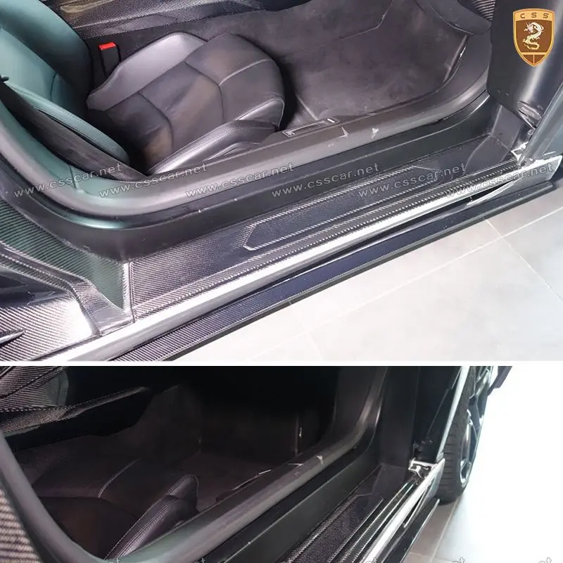 Защитная педаль для порога автомобильной двери для Lamboghini автомобиля, комплект из углеродного волокна для корпуса LP700, педаль для сиденья, аксессуары для порога