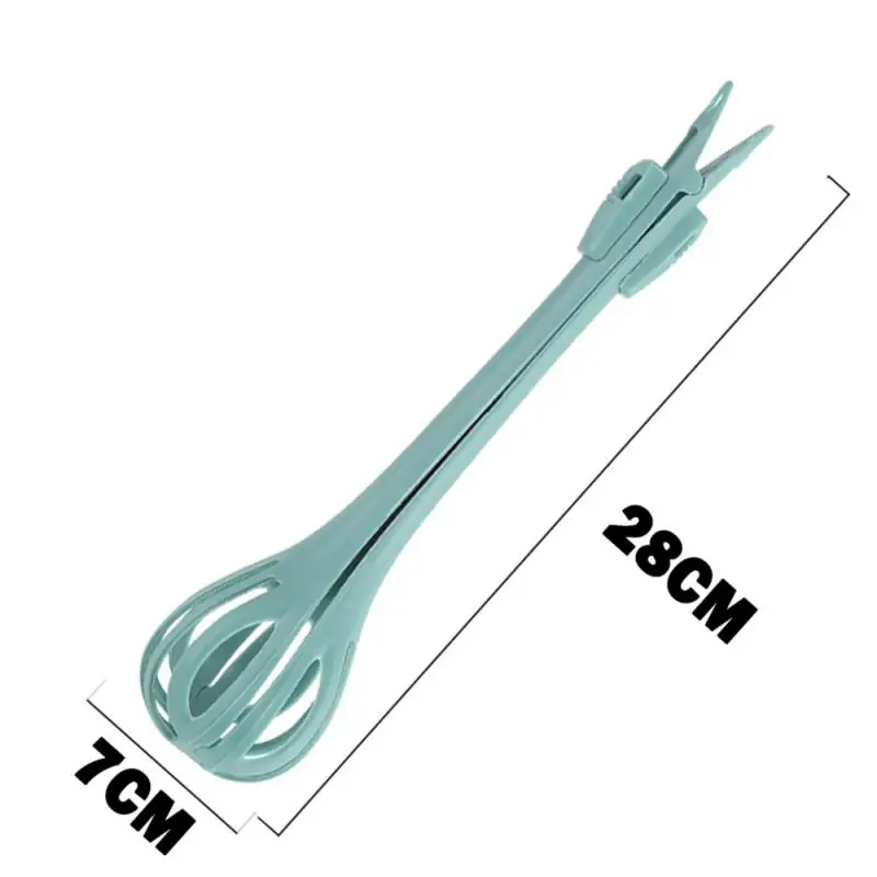 1pc Multifunctional Egg Beater Nylon Food Tongs Manual Whisk Pasta Spaghetti Spoon Kitchen Gadget Mixer Creative Salad Tool