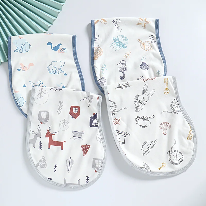 

Baby Bibs 100% Cotton Two Layers Boy And Girl Stuff Absarbent Soft Infant Saliva Towel Newborns Accessories Baby Burp Cloths