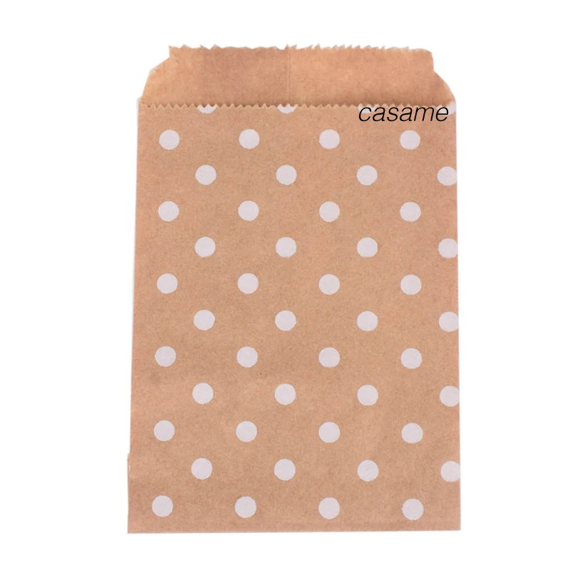 

50 шт. Подарочные пакеты из крафт-бумаги разных цветов