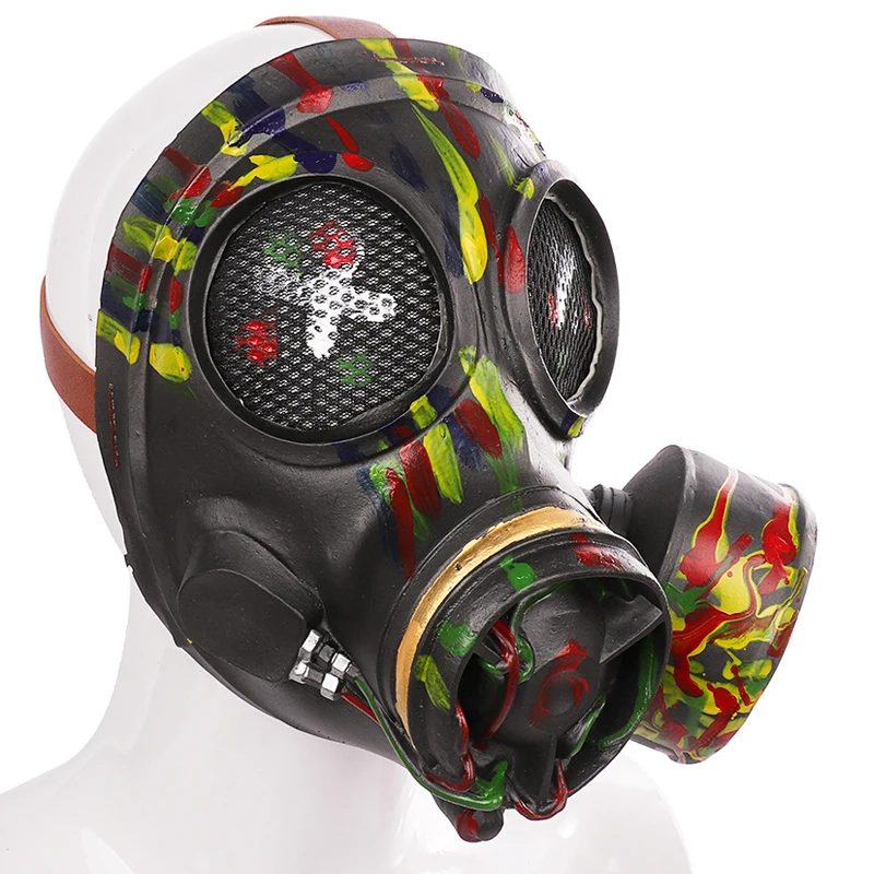 Лидер продаж цветная маска для секса стимпанк модная противогаз респиратор на