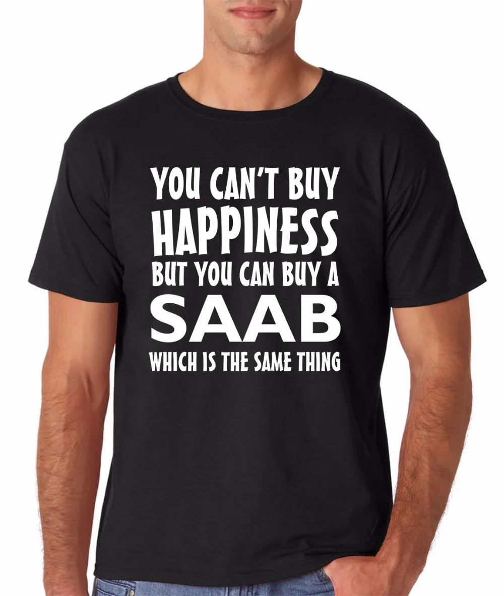 

Футболка мужская демисезонная с коротким рукавом, повседневная одежда, смешной дизайн, «вы не можете купить счастье»