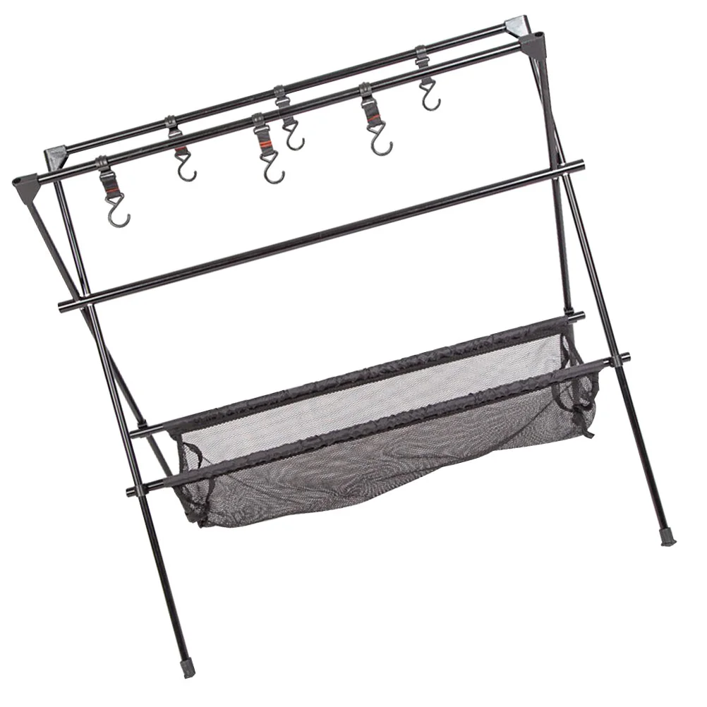 

1 Set Camping Grill Stand Picnic Collapsible Rack Foldable Camping Rack Grill Mesh Stand