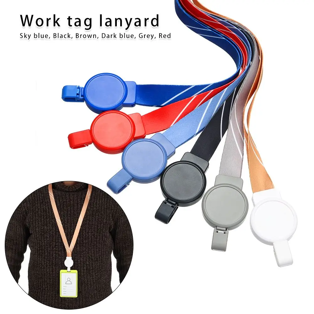 

Quick Release Card Holders Breakaway Name Tag Office Strap Lanyards ID Badges Holder Neck Lanyards Retractable