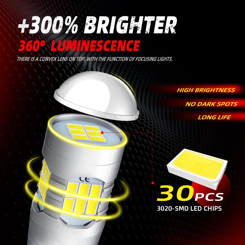 Светодиодная лампа задсветильник хода T15 2 шт. без ошибок Blubs W16W для Suzuki Grand Vitara 1/2