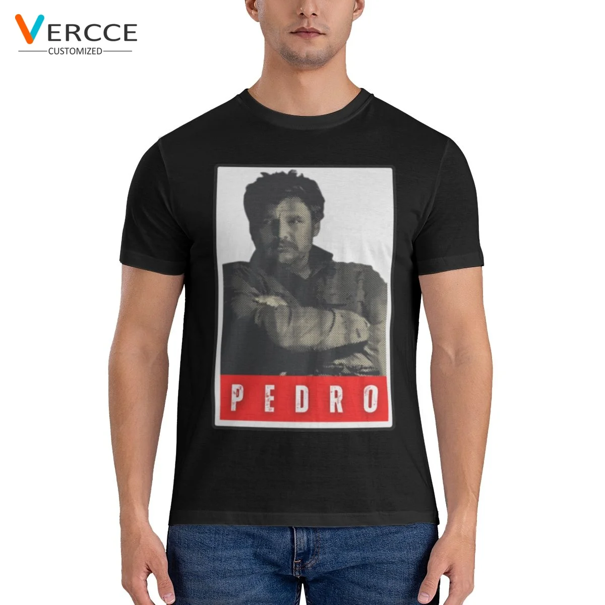 

Pedro Pascal The Last Of Us Retro T Shirt 100% Cotton Tees Short Sleeve Mens Clothing Men Women T Shirts Unique Gift Idea