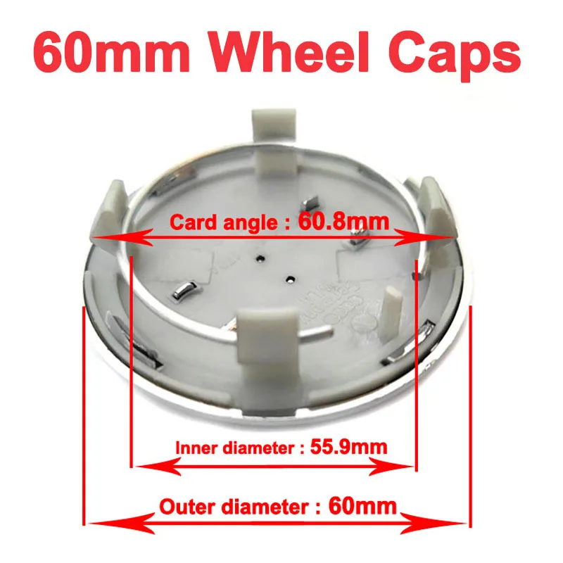 

20Pcs AU 60Mm 61Mm 68Mm 69Mm Voor Auto Exterieur Accessoires Wiel Hub Center Caps stofdicht Velg Deksel Logo Badge Embleem
