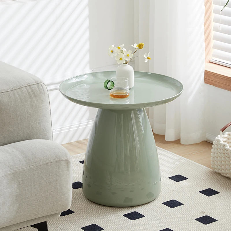 Круглый журнальный столик для гостиной балкона простой макияжа небольшой