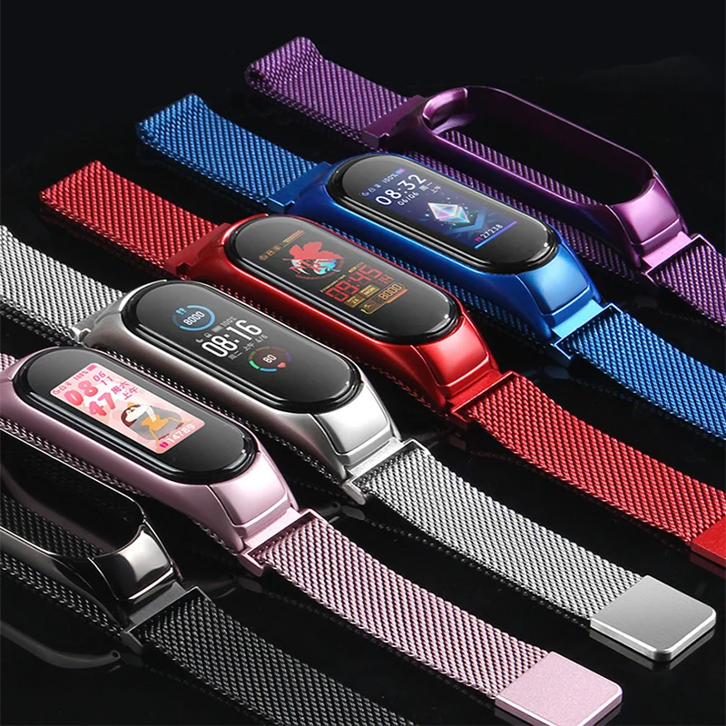 

Strap For Xiaomi Mi Band 7 6 3 4 5 Wrist Metal Bracelet Screwless Stainless Steel MIband for Mi Band 7Strap Wristbands Pulseira