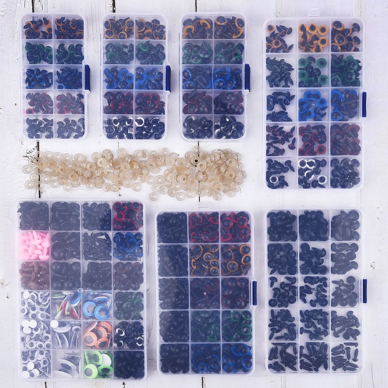 100 шт. Глазные яблоки для кукол аксессуары черные пластиковые плюшевые