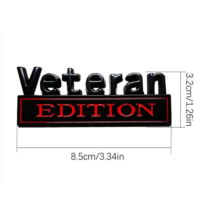 Автомобиль 3D металлический Veteran Edition логотип солдата автомобиль задний багажник